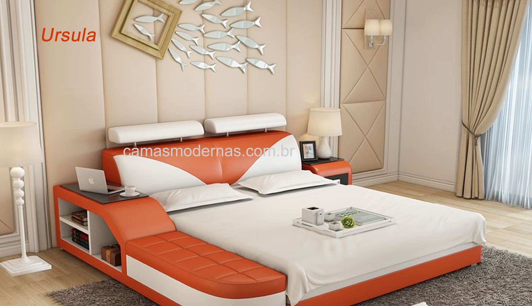 cama confortável e aconchegante